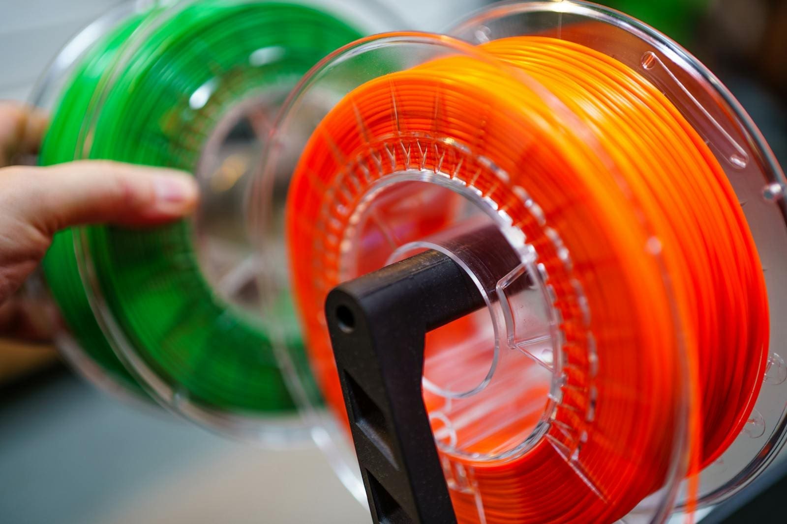 Where to Buy Engineering-Grade 3D Printer Filament Locally in Texas: colorful 3D printer filament spools for maker tech guide